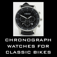 Chronograph watches for classic motorcycles